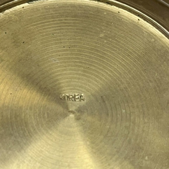 Vintage Brass Ashtray Phoenix Birds 5" Unusual Serpent Animals Deer Korea - Picture 8 of 8